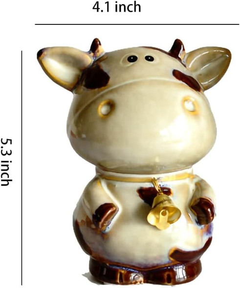 Wait Fly Cow Piggy Coin Bank, Ceramic Animal Money Box Wait Fly Cow Piggy Coin Bank, Ceramic Animal Money Box