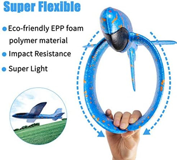 Watinc 4Pcs 14.5Inch Airplanes, Manual Throwing Outdoor Sports Toys For Challenging, Children Games Toy Fun, Glider Plane For Kids, Birthday Flying Gliders, Foam Airplane For Boys Girls Watinc 4Pcs 14.5Inch Airplanes, Manual Throwing Outdoor Sports Toys For Challenging, Children Games Toy Fun, Glider Plane For Kids, Birthday Flying Gliders, Foam Airplane For Boys Girls