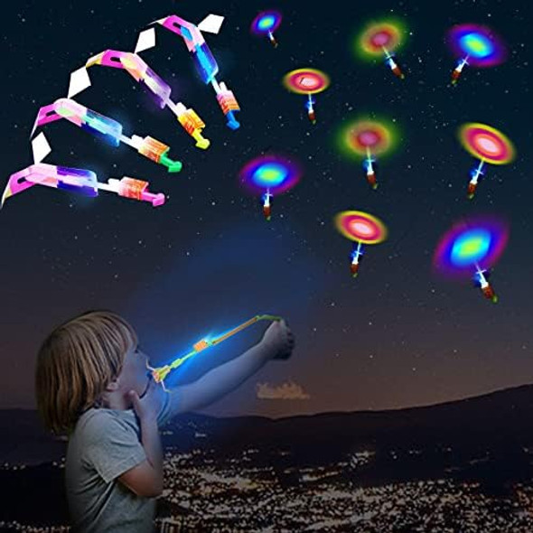 Wellvo 60Pcs Rocket Helicopter With Led Lights 30 Launchers + 30 Glow Rocket Helicopters Glow In The Dark Party Supplies Flying Outdoor Toys Party Favors For Kids 8-12,4-8 Wellvo 60Pcs Rocket Helicopter With Led Lights 30 Launchers + 30 Glow Rocket Helicopters Glow In The Dark Party Supplies Flying Outdoor Toys Party Favors For Kids 8-12,4-8