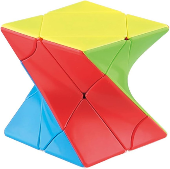 Willking Cube Twist 3X3 Stickerelss Speed Cube Vivid Color Magic Puzzle Toys Puzzle Boxes(Twist 3Rd Order)