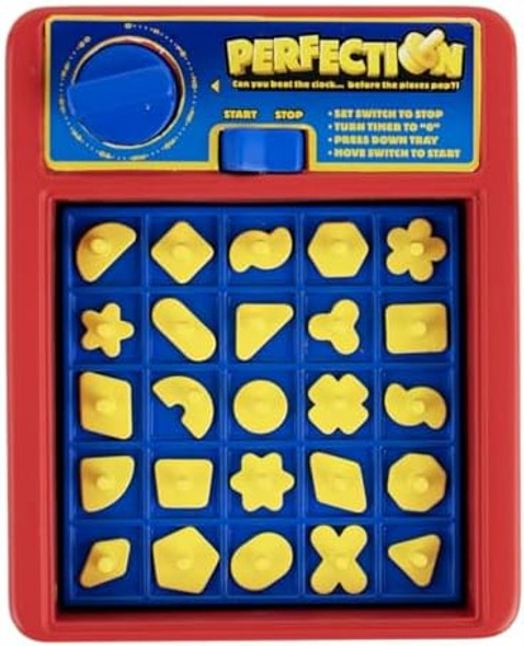 World'S Smallest Perfection, Fully Functional Miniature Game, Classic Fast-Paced Shape Game For Kids And Adults, Board Game, Family Games, Travel Game, Stocking Stuffers, Easter Baskets, Ages 6 And Up