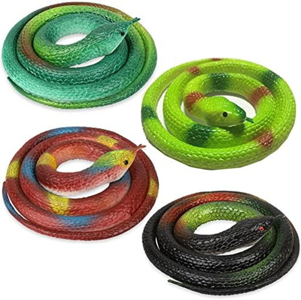 Xsltkby Rubber Snakes To Keep Birds Away - 4 Pcs Realistic Fake Rubber Snake For Garden Props To Scare Birds, Squirrels And Mice Xsltkby Rubber Snakes To Keep Birds Away - 4 Pcs Realistic Fake Rubber Snake For Garden Props To Scare Birds, Squirrels And Mice