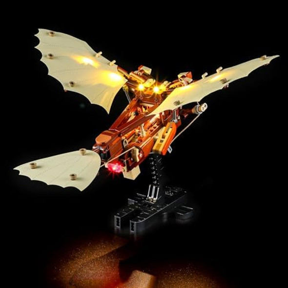 Yeabricks Led Light For 10363 Icons Leonardo Da Vinci'S Flying Machine Building Blocks Model (Building Set Not Included)