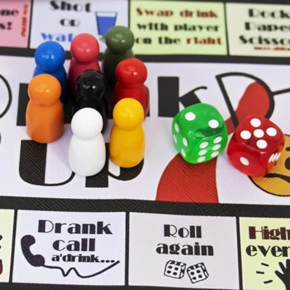 Zesthua Board Games For Adults,Leather Mat Bachelorette Party Games, Tipsy Drinking Games For Game Night, Birthday,Family Play Or Any Occasion (2-8 Players, Age 21+)