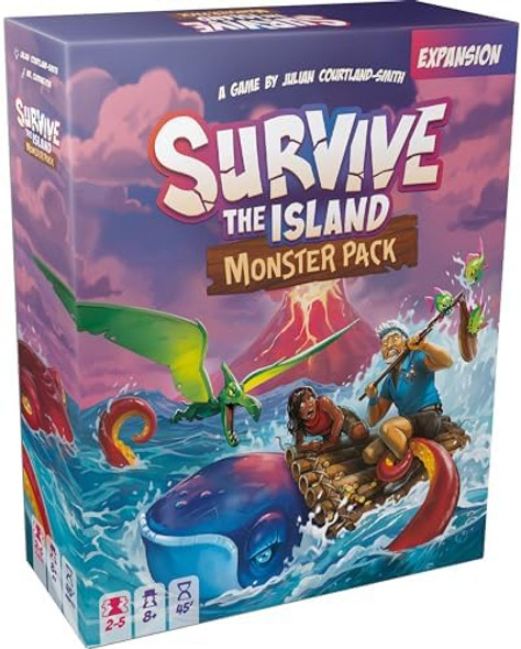 Zygomatic Asmodee Survive The Island Monster Pack Board Game Expansion - Add 3 Monsters, Fun Adventure & Strategy Game For Kids & Adults, Ages 8+, 2-5 Players, 45 Minute Playtime