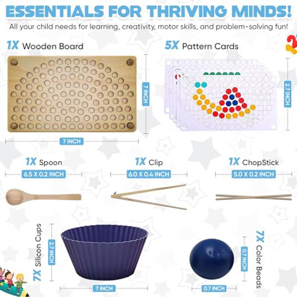 Aisa Toddler Wooden Learning Montessori Toys For 4 Year Old – Wooden Peg Board Bead Game Baby Rainbow Stacking Matching Counting Color Sorting Games For Fine Motor Math Skills Boys And Girls Aisa Toddler Wooden Learning Montessori Toys For 4 Year Old – Wooden Peg Board Bead Game Baby Rainbow Stacking Matching Counting Color Sorting Games For Fine Motor Math Skills Boys And Girls