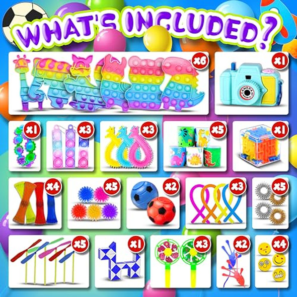 Bicman 1000Pcs Party Favors Goodie Bags For Kids, Fidget Toys Pack, Stocking Pinata Stuffers, Birthday S, Classroom Prize, Treasure Box, Carnival Prizes, Easter Eggs Fillers