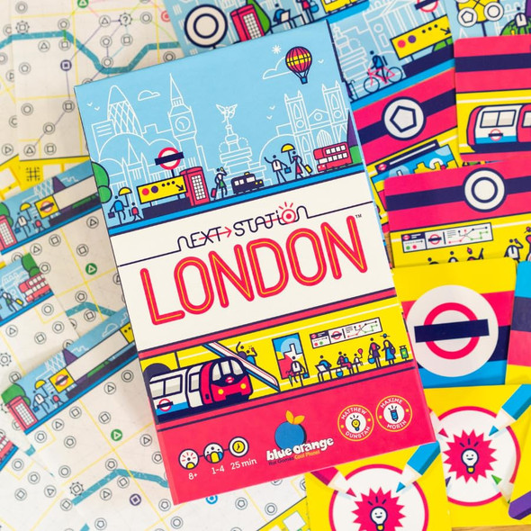 Blue Orange Next Station London And Next Station Tokyo Board Game Bundle By Blue Orange Games - 2 Family Or Adult Strategy Flip And Write Games For 1 To 4 Players Ages 8 & Up.