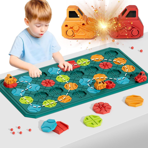 Burgkidz Stem Board Games Kids Toys, Maze Brain Teaser Puzzles Learning Games For Kids Ages 4-8 118 Challenges 5 Difficulty Levels Squirrel Logic Track Building Blocks, Educational Montessori Birthday S
