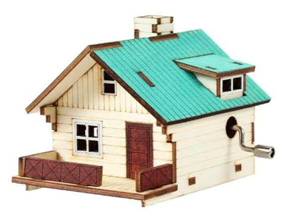 Caincosmetic Young Modeler Wooden 3D Puzzle Kit - Orgel Hut A - Diy Brain Puzzle Wood Assembly Model Caincosmetic Young Modeler Wooden 3D Puzzle Kit - Orgel Hut A - Diy Brain Puzzle Wood Assembly Model