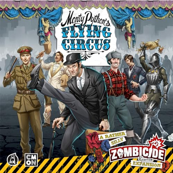 Cmon Zombicide Monty Python'S Flying Circus Character Pack - Unique Mechanics & Irreverent Gameplay Cooperative Strategy Board Game, Ages 14+, 1-6 Players, 60 Minute Playtime, Made By Cmon