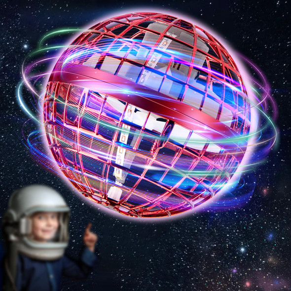 Dafire Flying Orb Ball Hover Drone: Pro Fly Boomerang Galaxy Ball With Led Light - Cool Mini Galactic Sphere Controlled Globe Valentines Day S For Teens Boys (Blue)