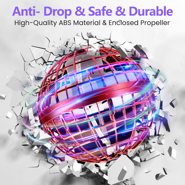 Dafire Flying Orb Ball Hover Drone: Pro Fly Boomerang Galaxy Ball With Led Light - Cool Mini Galactic Sphere Controlled Globe Valentines Day S For Teens Boys (Blue)