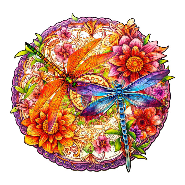 Docragi Wooden Puzzles For Adults - Unique Shaped Wooden Puzzles For Adults - Dragonflies And Flowers Wooden Jigsaw Puzzles - Animal Wooden Puzzle Creative Birthday S - Puzzle Toys - 190Pcs Docragi Wooden Puzzles For Adults - Unique Shaped Wooden Puzzles For Adults - Dragonflies And Flowers Wooden Jigsaw Puzzles - Animal Wooden Puzzle Creative Birthday S - Puzzle Toys - 190Pcs
