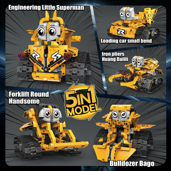 Easyago Stem Robot Toy Model Car Kits - Blocks Erector Set For 8-13 Years Old, App & Remote Control Diy Shadow Warrior/Spearhead/Vehicle/Tank For Kids 6 7 9 10 11 13 Boys & Girls Birthday S