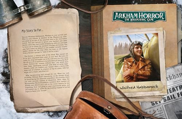 Edge Asmodee Arkham Horror The Roleplaying Game Terra Antarctica Adventure Book, Immersive Rpg For Kids & Adults, Ages 14+, 2-6 Players, 1+ Hour Playtime