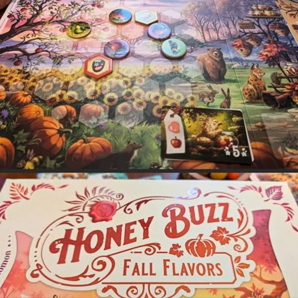 Elf Creek Games Honey Buzz Fall Flavors Standard Edition - Strategic Worker Placement Board Game Expansion Autumn-Themed Add-On For 1-4 Players, Ages 10+