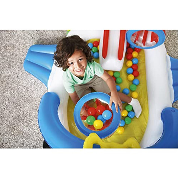 Fisher-Price Bestway Little People 65 X 60 X 24 Inch Airplane Ball Pit Set For Kids Ages 2+ Fisher-Price Bestway Little People 65 X 60 X 24 Inch Airplane Ball Pit Set For Kids Ages 2+