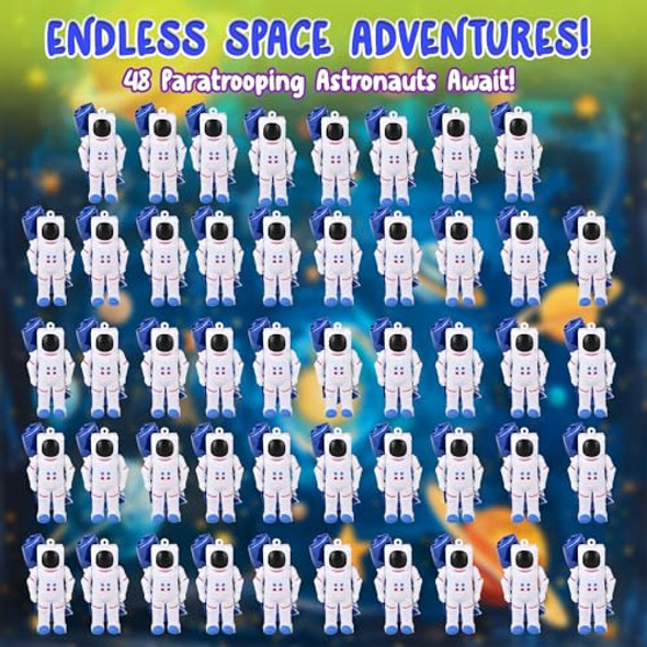 Forest & Twelfth Pack Of 48 Astronaut Paratrooper Mini Figures 3” Bulk Astronaut Toys, Fun Parachute Toys For Kids, Great As Party Favors, Stocking Stuffers, Develops Imagination Forest & Twelfth Pack Of 48 Astronaut Paratrooper Mini Figures 3” Bulk Astronaut Toys, Fun Parachute Toys For Kids, Great As Party Favors, Stocking Stuffers, Develops Imagination