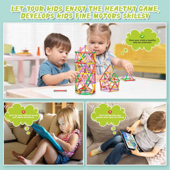 Funifinds 220Pcs Magnetic Building Sticks Blocks, Magnet Educational Toys Magnetic Sticks Stacking Toys Stem Set, Non-Toxic Building Toy 3D Puzzle With Storage Bag Funifinds 220Pcs Magnetic Building Sticks Blocks, Magnet Educational Toys Magnetic Sticks Stacking Toys Stem Set, Non-Toxic Building Toy 3D Puzzle With Storage Bag