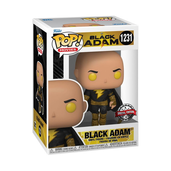 Funko Pop Movies: Black Adam - Black Adam Flying With Cape (Glow), Exclusive, Multicolor, 65031 Funko Pop Movies: Black Adam - Black Adam Flying With Cape (Glow), Exclusive, Multicolor, 65031