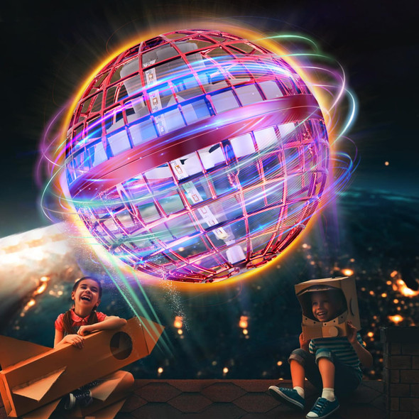 Hotbird Galaxy Ball Flying Orb Ball: D Hover Orbs Cosmic Boomerang Ball - Glow Mini Orb Drone Galactic Fidget Spinner - Fly Orbi Pro Floating Ball Toy Nebula