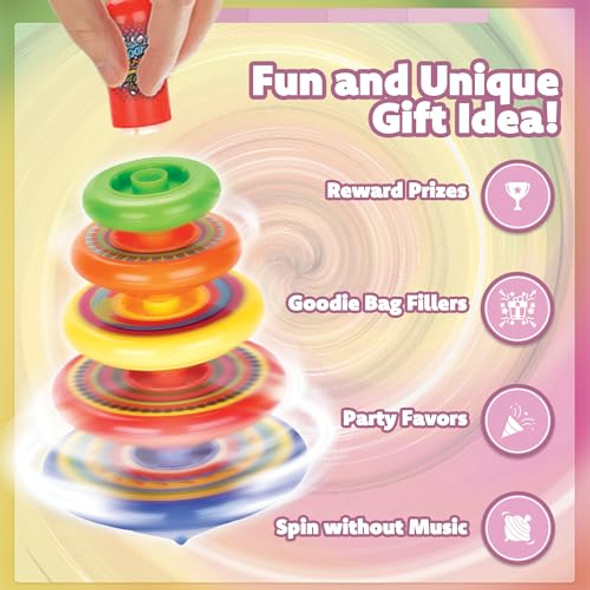 Ipidipi Toys Spineez Stacking Spinning Tops For Kids – Set Of 3, 15-Piece Ufo Spinner Toys – Ideal Birthday Party Favors, Goodie Bag Stuffers, School Prizes, Classroom Rewards For Boys & Girls Ipidipi Toys Spineez Stacking Spinning Tops For Kids – Set Of 3, 15-Piece Ufo Spinner Toys – Ideal Birthday Party Favors, Goodie Bag Stuffers, School Prizes, Classroom Rewards For Boys & Girls