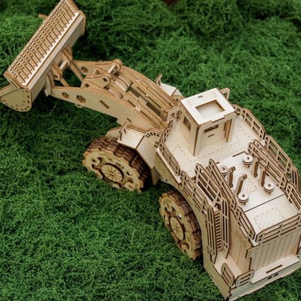 Kwasvlya 3D Wooden Puzzles,Bulldozer Model Kits, Wooden Puzzles For Adults And Teens, Educational Brain Teaser Assembly Model Car, S For Christmas/Birthday