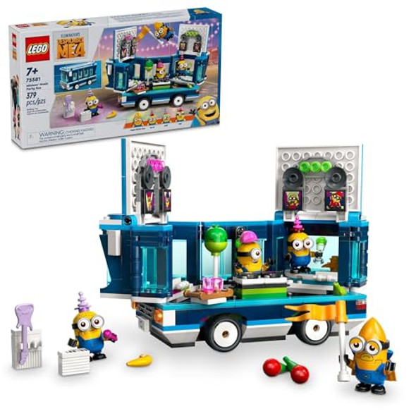 Lego Despicable Me 4 Minions’ Music Party Bus, Creative Building Toy For Kids, Fun Despicable Me Toy Playset, For Boys And Girls Aged 7 And Up, 75581 Lego Despicable Me 4 Minions’ Music Party Bus, Creative Building Toy For Kids, Fun Despicable Me Toy Playset, For Boys And Girls Aged 7 And Up, 75581