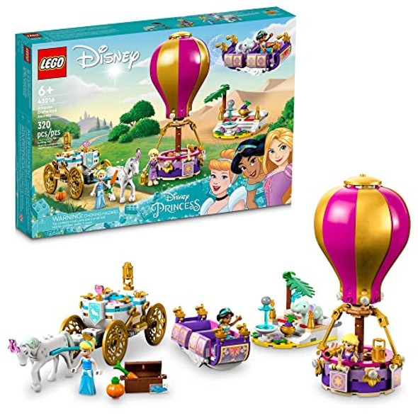 Lego Disney Princess Enchanted Journey Building Set - 3In1 Playset With Cinderella, Jasmine, Rapunzel Mini Dolls, Toy Horse & Carriage, Hot Air Balloon, For Girls, Boys, And Kids Ages 6+, 43216 Lego Disney Princess Enchanted Journey Building Set - 3In1 Playset With Cinderella, Jasmine, Rapunzel Mini Dolls, Toy Horse & Carriage, Hot Air Balloon, For Girls, Boys, And Kids Ages 6+, 43216