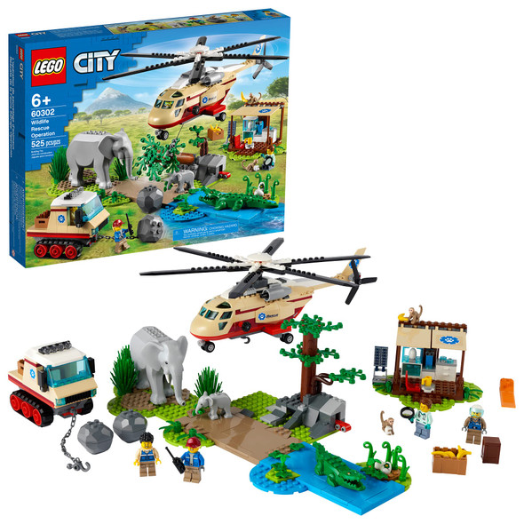 Lego City Wildlife Rescue Operation 60302 Building Kit Creative Toy Best S For Kids (525 Pieces)
