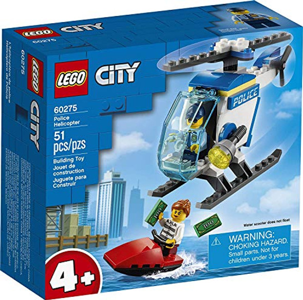 Lego City Police Helicopter Building Kit Cool Police Helicopter Toy 60275, (51 Pieces) Lego City Police Helicopter Building Kit Cool Police Helicopter Toy 60275, (51 Pieces)