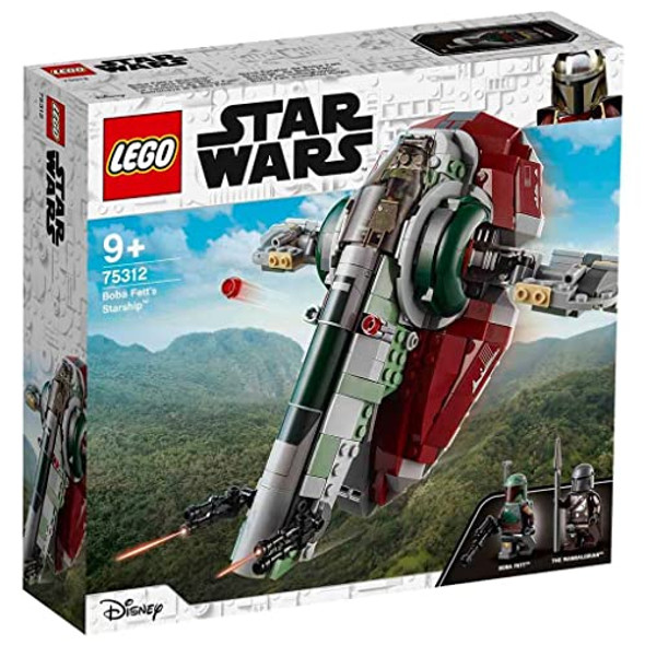 Lego Star Wars Boba Fett’S Starship 75312 Building Kit Awesome Building Toy For Kids, Featuring Boba Fett And The Mandalorian Minifigures With Weapons, Plus A Carbonite Brick (593 Pieces) Lego Star Wars Boba Fett’S Starship 75312 Building Kit Awesome Building Toy For Kids, Featuring Boba Fett And The Mandalorian Minifigures With Weapons, Plus A Carbonite Brick (593 Pieces)