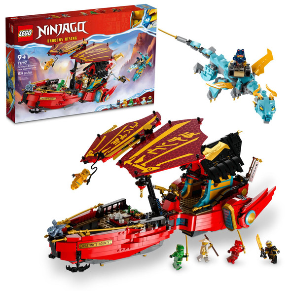 Lego Ninjago Destiny’S Bounty – Race Against Time 71797 Building Toy Features A Ninja Airship, 2 Dragons And 6 Minifigures, For Boys And Girls Ages 9+ Who Love Ninjas And Dragons