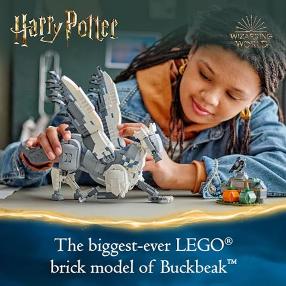 Lego Harry Potter Buckbeak The Hippogriff Collectible Toy, Magical Creature Figure, Fun Harry Potter Toy For Kids, Harry Potter Themed Birthday For 9 Year Old Boys, Girls Or Any Fan, 76427