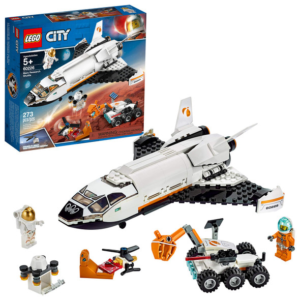 Lego City Space Mars Research Shuttle 60226 Space Shuttle Toy Building Kit With Mars Rover And Astronaut Minifigures, Top Stem Toy For Boys And Girls, 2019 (273 Pieces) Lego City Space Mars Research Shuttle 60226 Space Shuttle Toy Building Kit With Mars Rover And Astronaut Minifigures, Top Stem Toy For Boys And Girls, 2019 (273 Pieces)