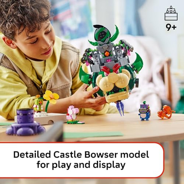 Lego Super Mario Prince Florian & Castle Bowser Building Toy - Pretend Play Set For Boys & Girls, Ages 9+ - Building Blocks For Kids W/Digital Action & 4 Toy Figures - Idea For Birthdays - 72042