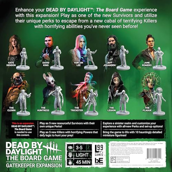 Level 99 Games Level 99 Games Dead By Daylight: Gatekeeper Expansion – Horror Board Game, Strategy & Survival, Includes Miniatures