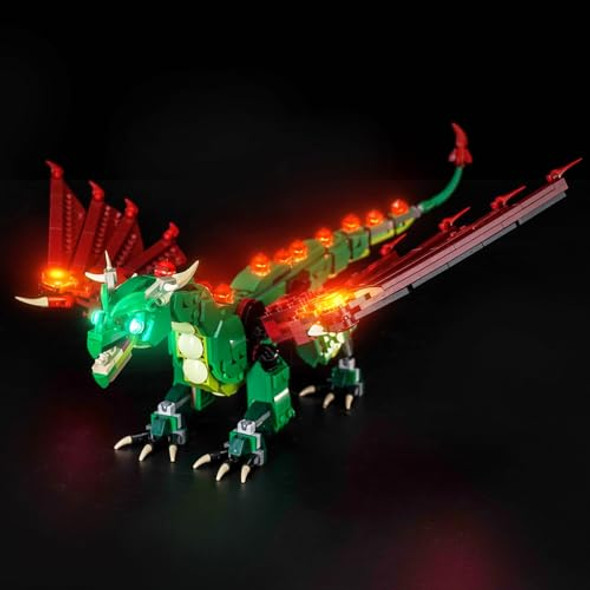Locolee Light Kit Compatible With Lego Medieval Dragon - No Model Only Light, Led Lighting Accessories Compatible With Lego Medieval Flying Dragon 31161 Locolee Light Kit Compatible With Lego Medieval Dragon - No Model Only Light, Led Lighting Accessories Compatible With Lego Medieval Flying Dragon 31161