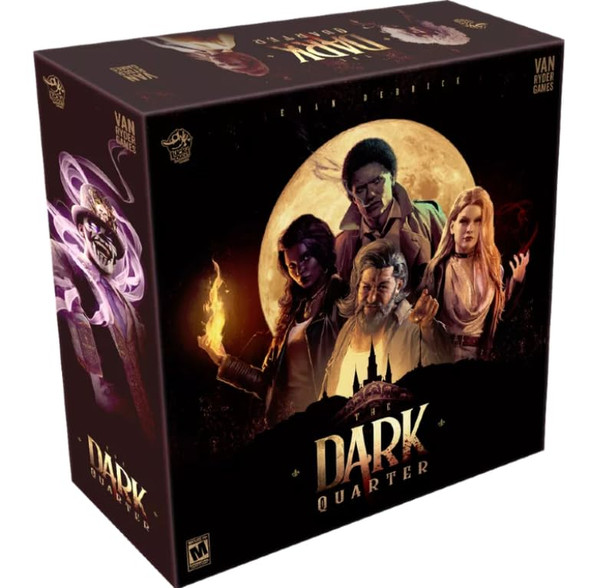 Lucky Duck Games The Dark Quarter Cooperative, App-Driven Strategy Game 1-4 Players, Ages 18+ 120-180 Minute Gameplay