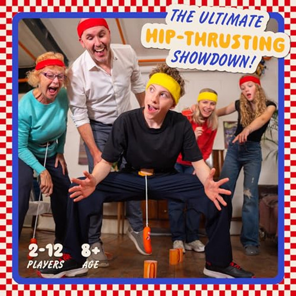 Lucky Egg Swing Your Sausage - Fun Family Party Games For Groups - Indoor Games For Adults And Kids - Perfect For Family Gatherings, Birthdays, And Christmas Party Games For Adults Game Night