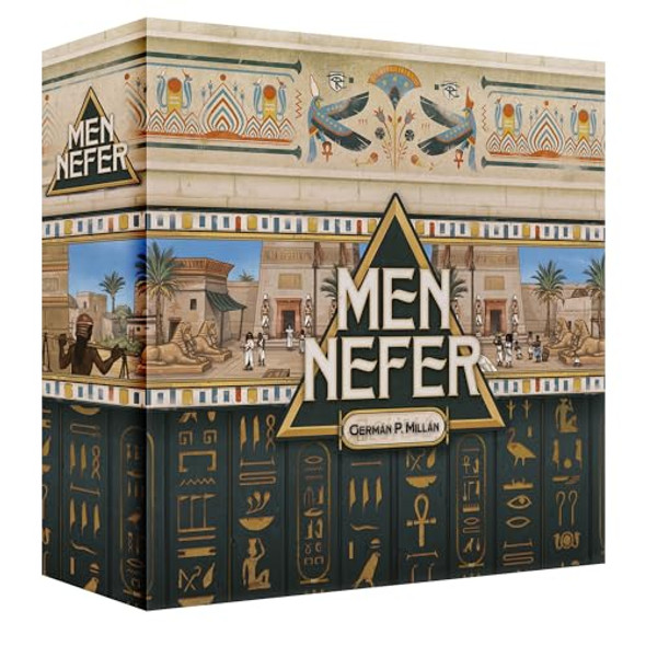 Ludonova Men-Nefer Board Game - Journey Through Ancient Egypt Worker Placement Strategy Game, Family Fun For Kids & Adults, Ages 14+, 1-4 Players, 60-120 Minute Playtime