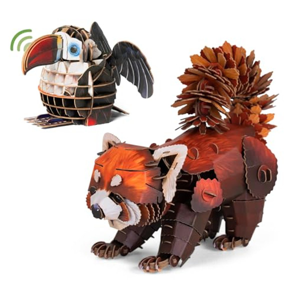 Makebug Stem Toy 3D Puzzles For Kids Age 7,8,9,10,11,12, Animal Puzzle With Sound, Perfect For Birthdays, Christmas