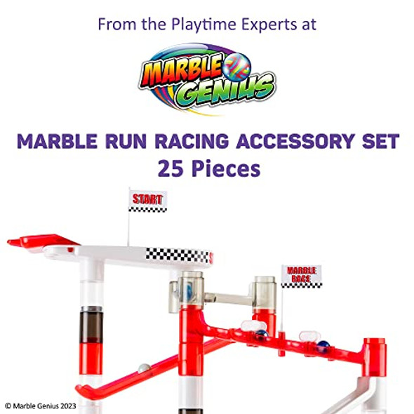 Marble Genius Marble Racing Booster Set - 10 Pieces Total (Marbles Not Included), Construction Building Blocks Toys For Ages 3 And Above, With Instruction App Access, Add-On Set Marble Genius Marble Racing Booster Set - 10 Pieces Total (Marbles Not Included), Construction Building Blocks Toys For Ages 3 And Above, With Instruction App Access, Add-On Set
