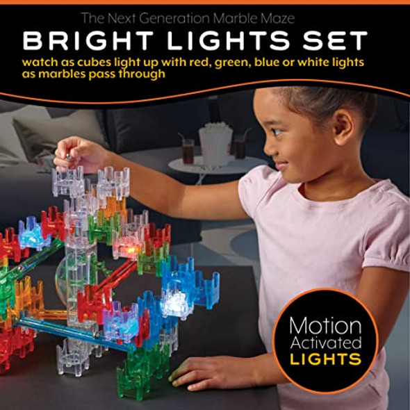 Mindware Q-Ba-Maze Bright Lights The Next Generation Marble Maze Kids Toys - Stem Marble Run - Recommended For Ages 6+ - Educational For Boys And Girls