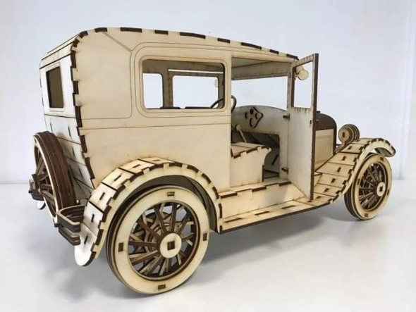 Model Expo Nauticurso 1927 Ford Model A - Big 3D Puzzle For Adults To Assemble - 19" Long X 10" High - Challenging 370+ Pieces - Model Kit Hobby S For Adults/Teens Home Decor
