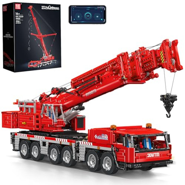 Mould King 17065 Crane Building Block Set - Rc Crane Model Kit Construction Vehicle Toys For Adult, Construction Vehicle Model Toys For Teens (4,566 Pieces)