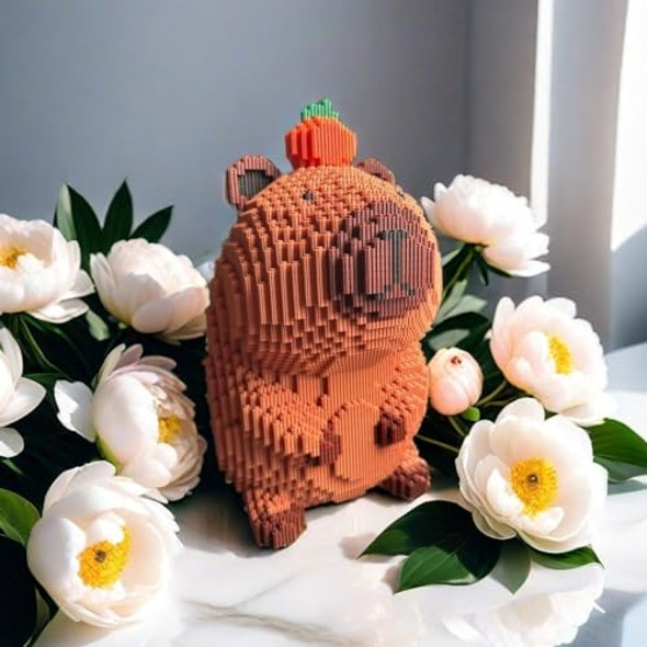 Mzuehsua Capybara Building Block Set, 3D Cute Capybara Animal Monsters Model Toys Brick, Toys Kit S For Adults And Kids(3723 Pcs)