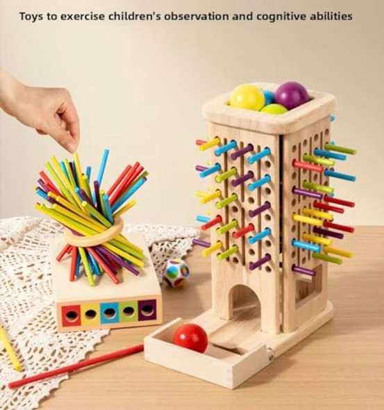Neddicky 3-In-1 Montessori Wooden Board Game Set – Fine Motor Skills Toy For Kids Educational & Interactive Parent-Child Learning Activity Features For Early Development Neddicky 3-In-1 Montessori Wooden Board Game Set – Fine Motor Skills Toy For Kids Educational & Interactive Parent-Child Learning Activity Features For Early Development