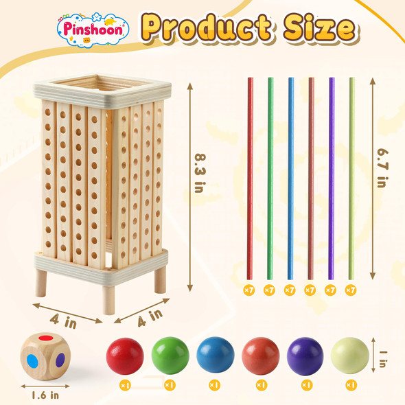 Pinshoon Montessori Game Wooden Board Game, Multiplayer For Kids 4-8, Math Educational, Fine Motor Skill Toy For Girls Boys, Classic Fun Games For Age 3 4 5 6 7 8 Girls Boys S (Regular) Pinshoon Montessori Game Wooden Board Game, Multiplayer For Kids 4-8, Math Educational, Fine Motor Skill Toy For Girls Boys, Classic Fun Games For Age 3 4 5 6 7 8 Girls Boys S (Regular)
